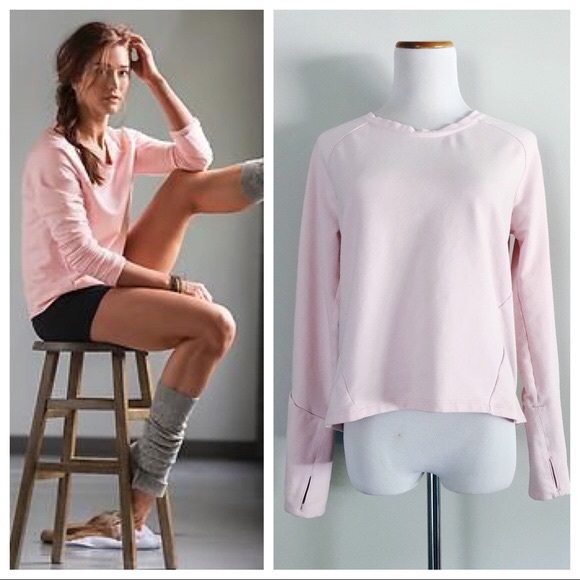 Athleta Sweaters - Athleta Idyllwild Crew Pink Sweatshirt Top XXS